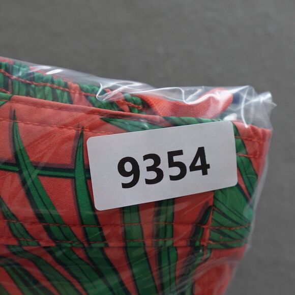 Southern Tide Swim Trunks Men M Tropical Palm Print Coral Green 6" Mesh Lined - Picture 9 of 9